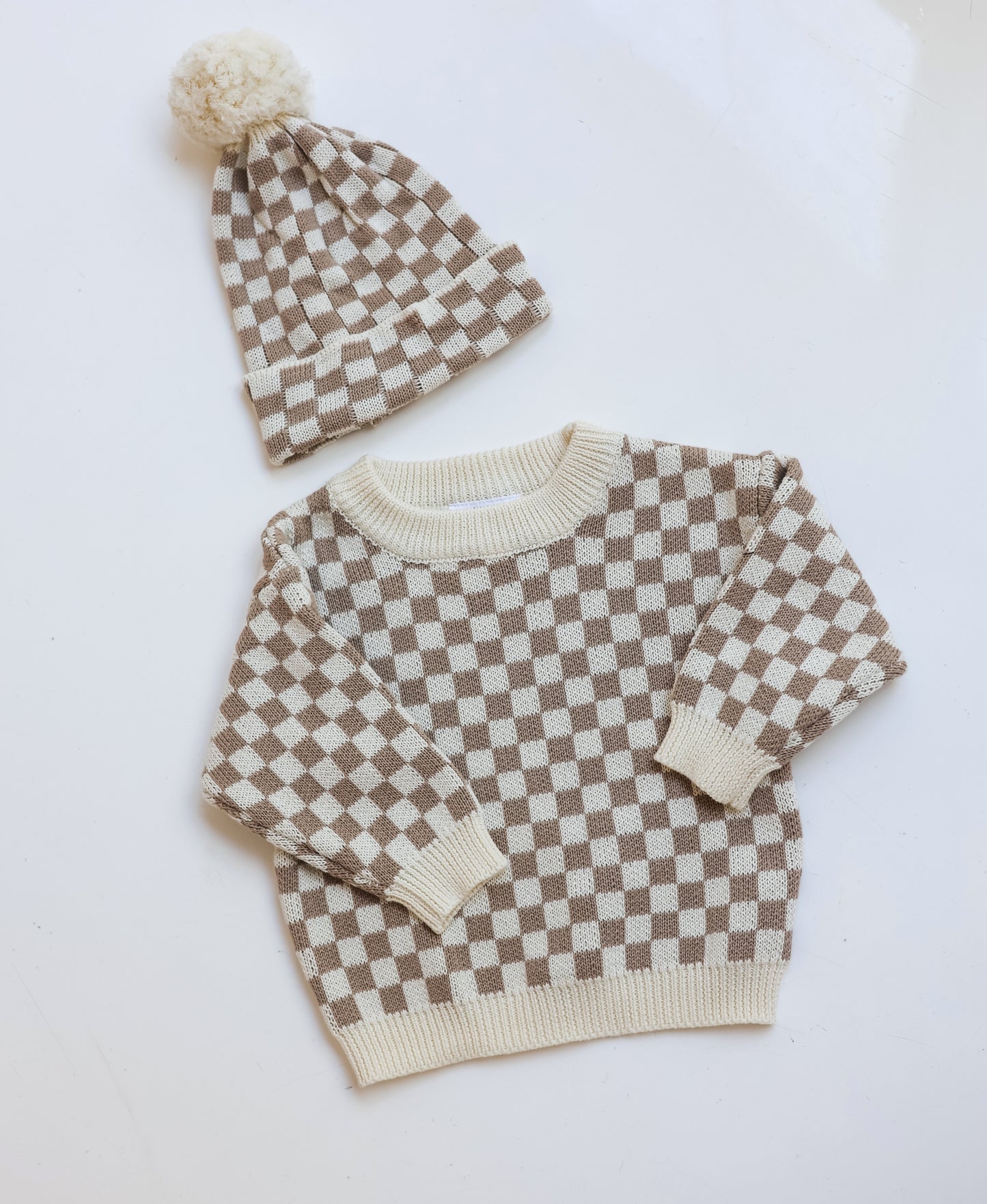 Checker Knit Sweater