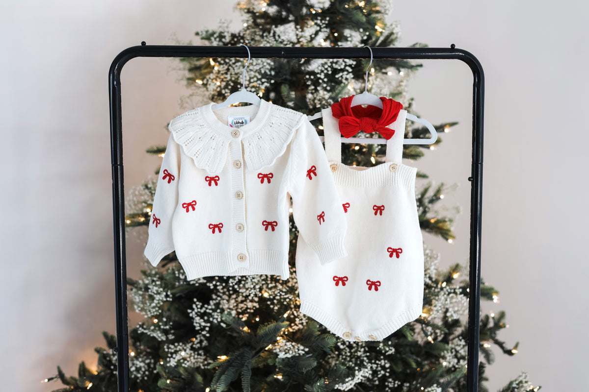 Red Bow Romper