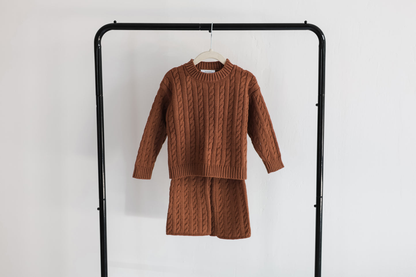 Cocoa Cable Knit Set
