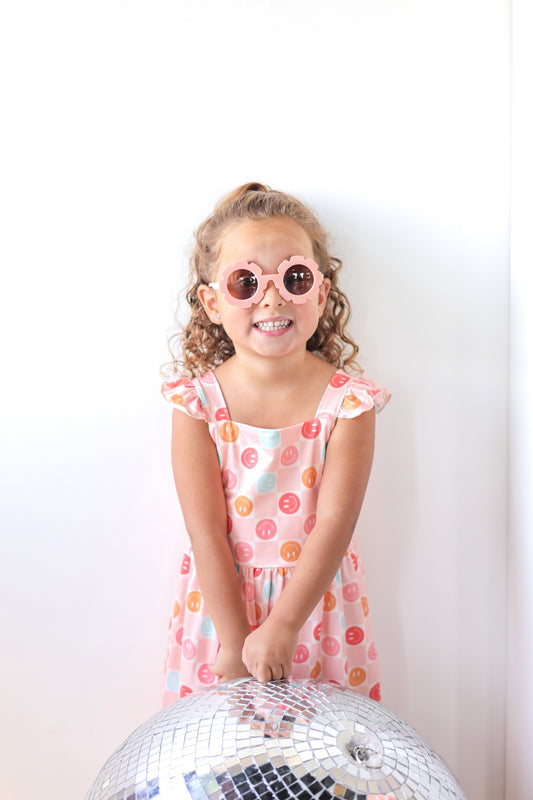 Peach Flower Sunglasses