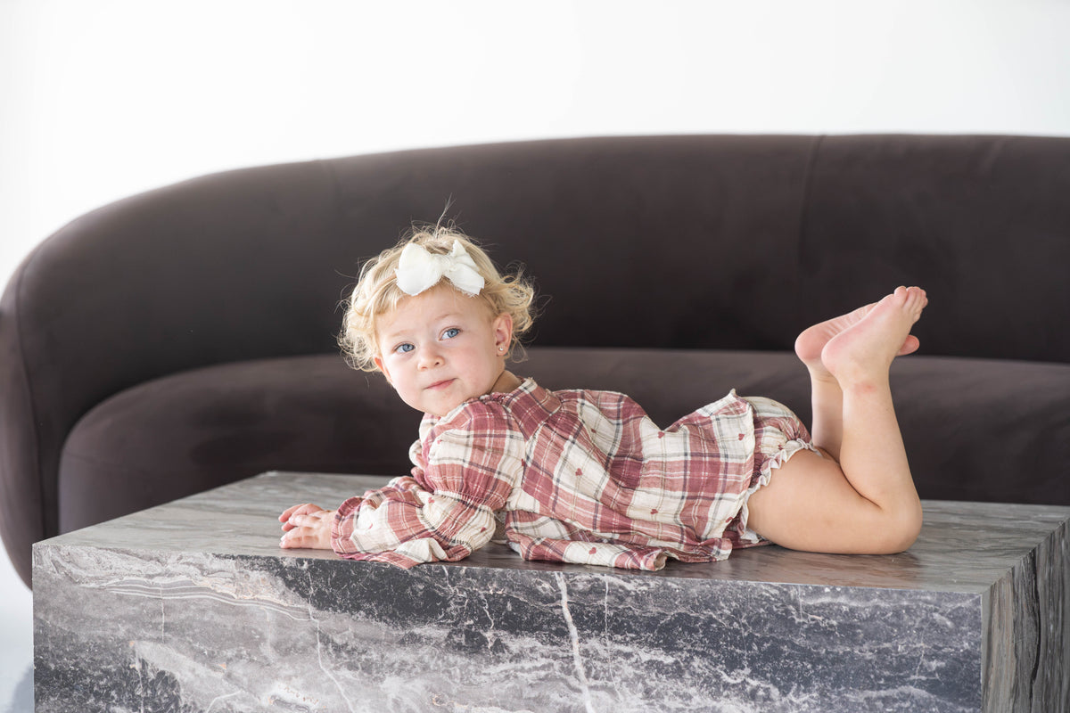 Merry Little Heart Romper Dress