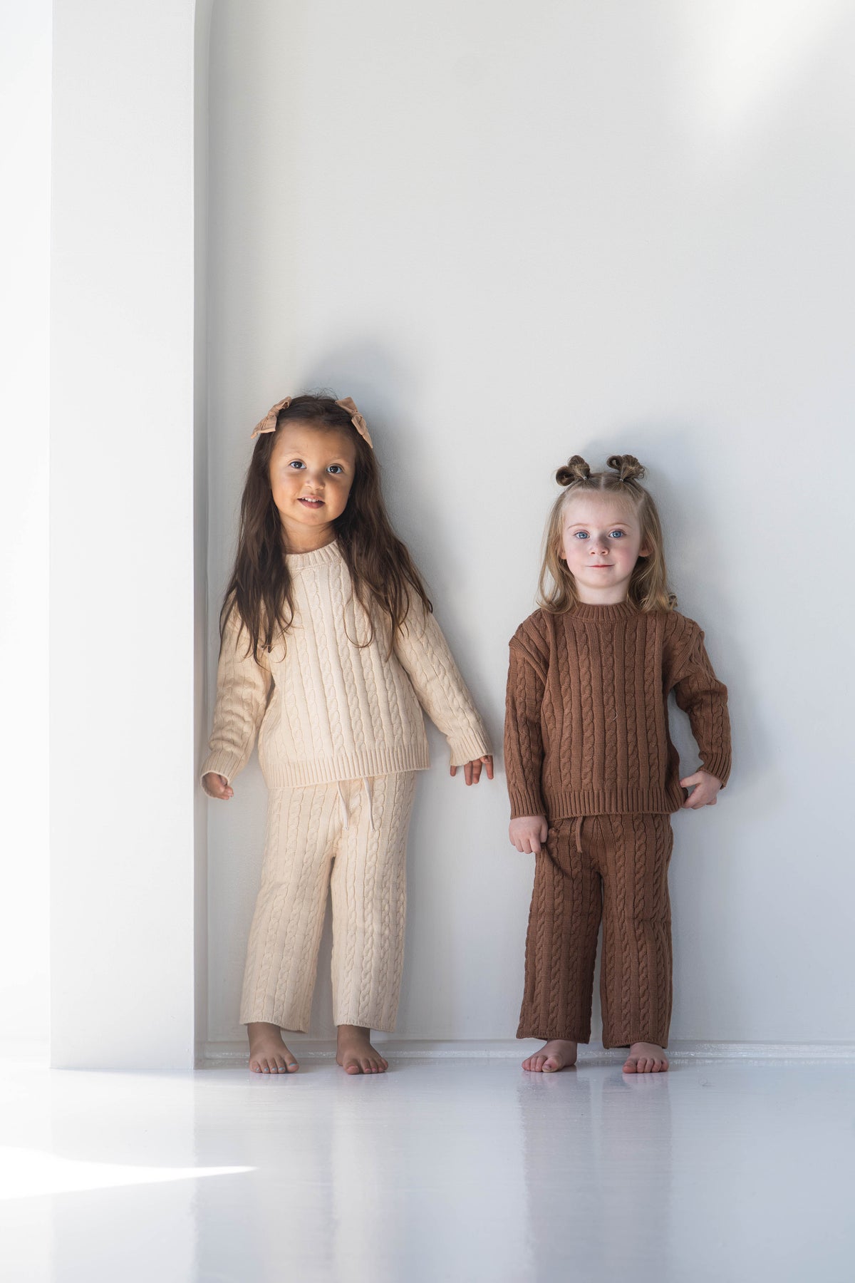 Ivory Cable Knit Set