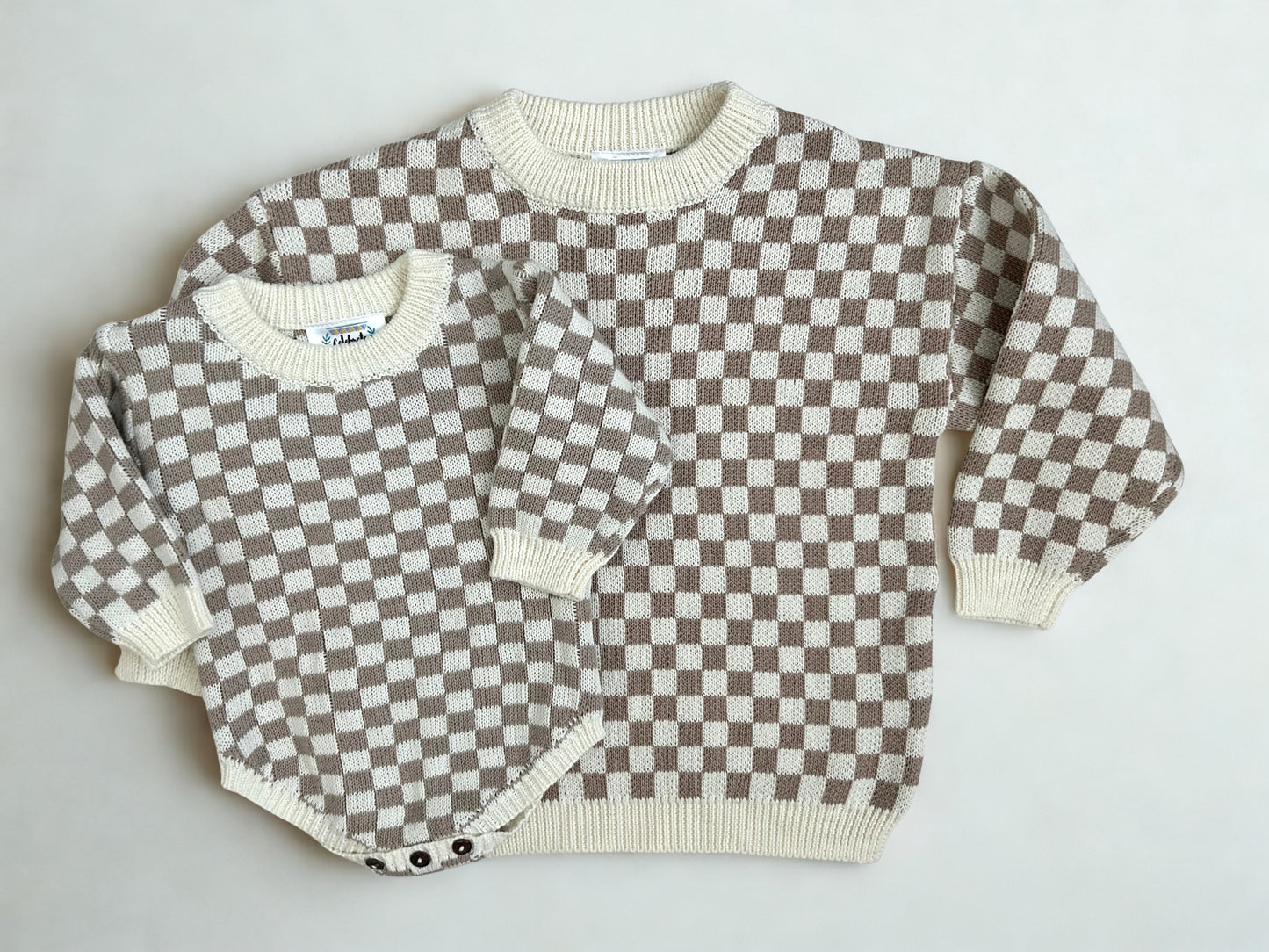 Checker Knit Sweater