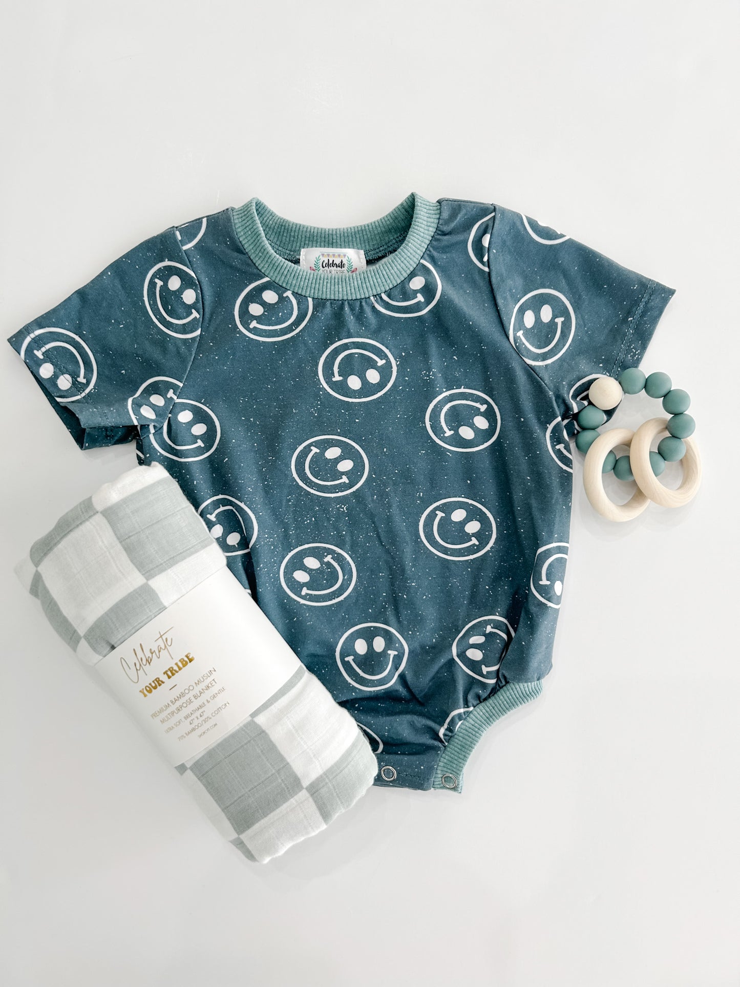 Be Happy Bamboo Bubble Romper