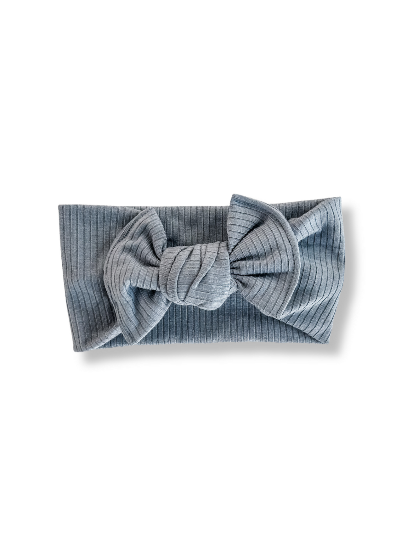 Dusty Blue Ribbed Headband