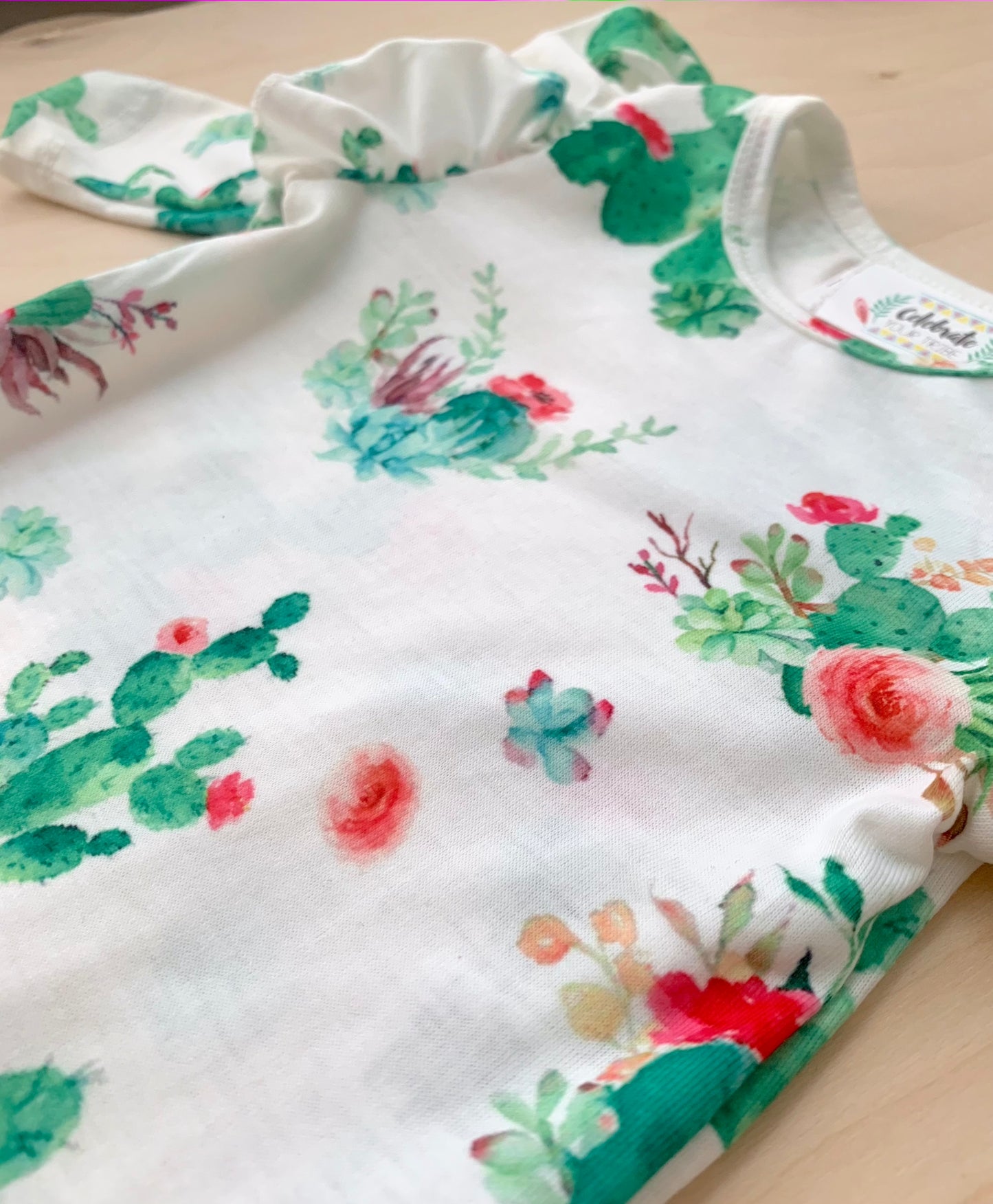 Desert Garden Long Sleeve Bodysuit
