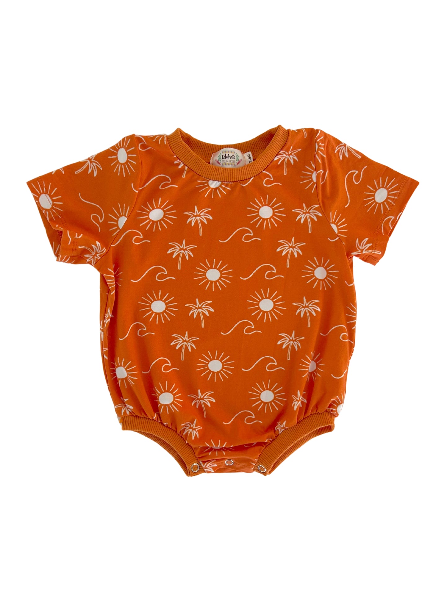 Sun and Waves Bamboo Bubble Romper
