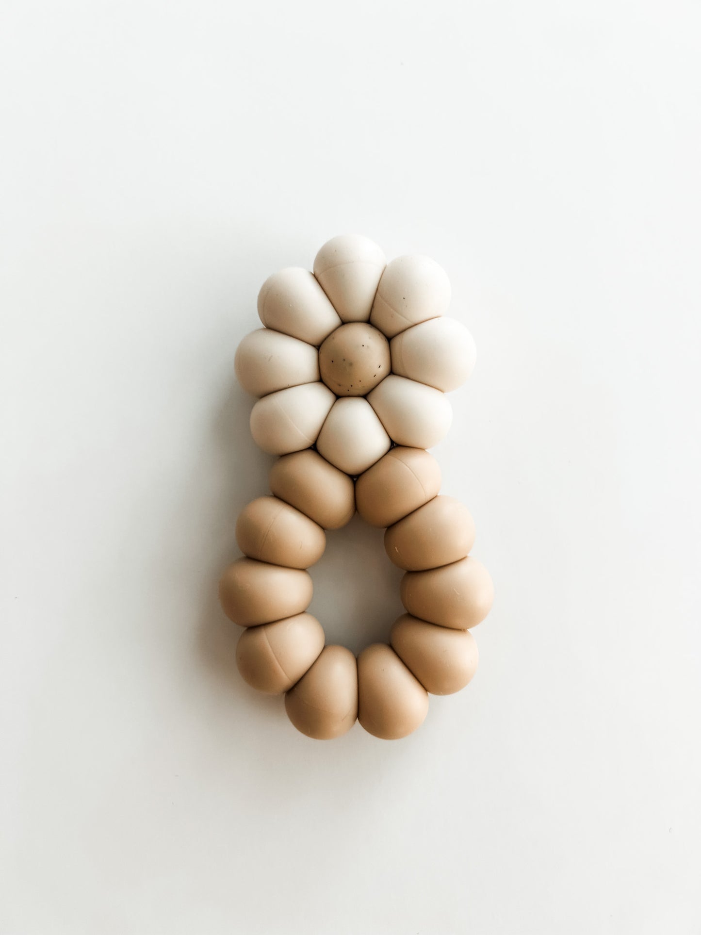 Beige Daisy Teether Toy