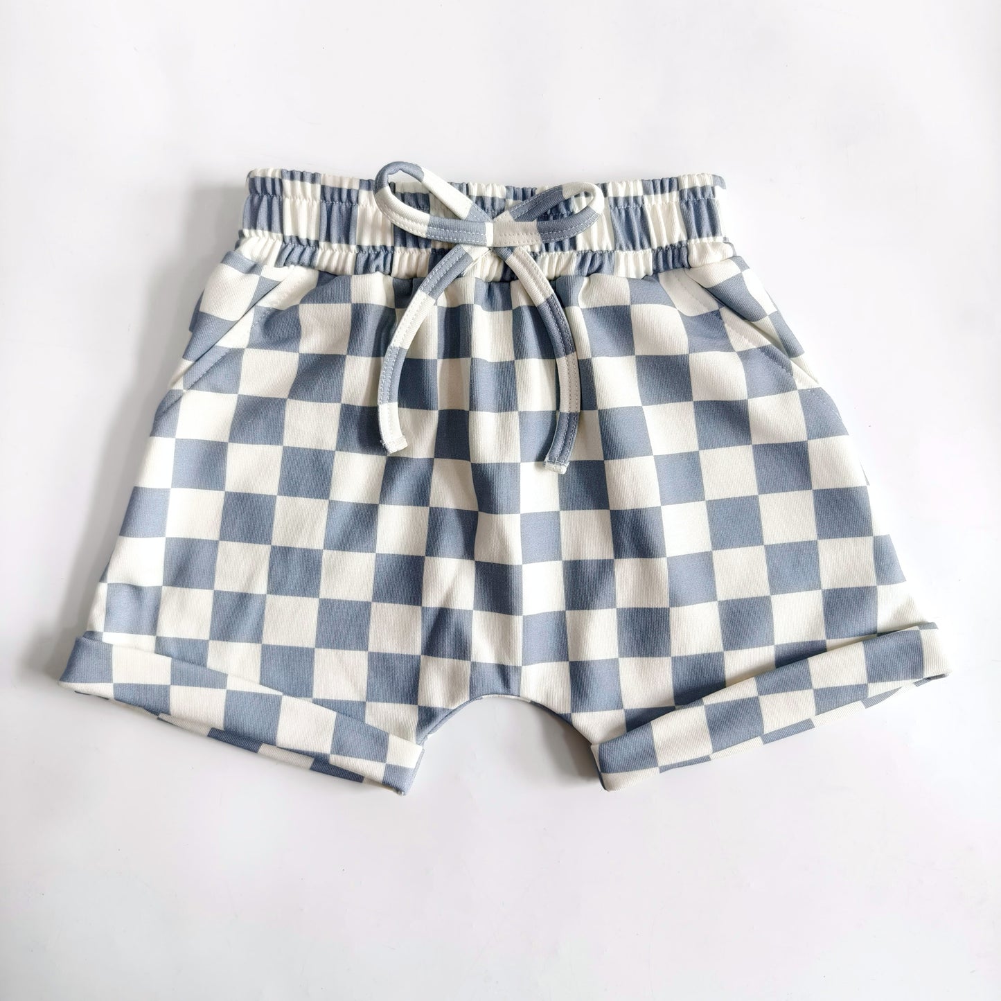Blue Check Shorts