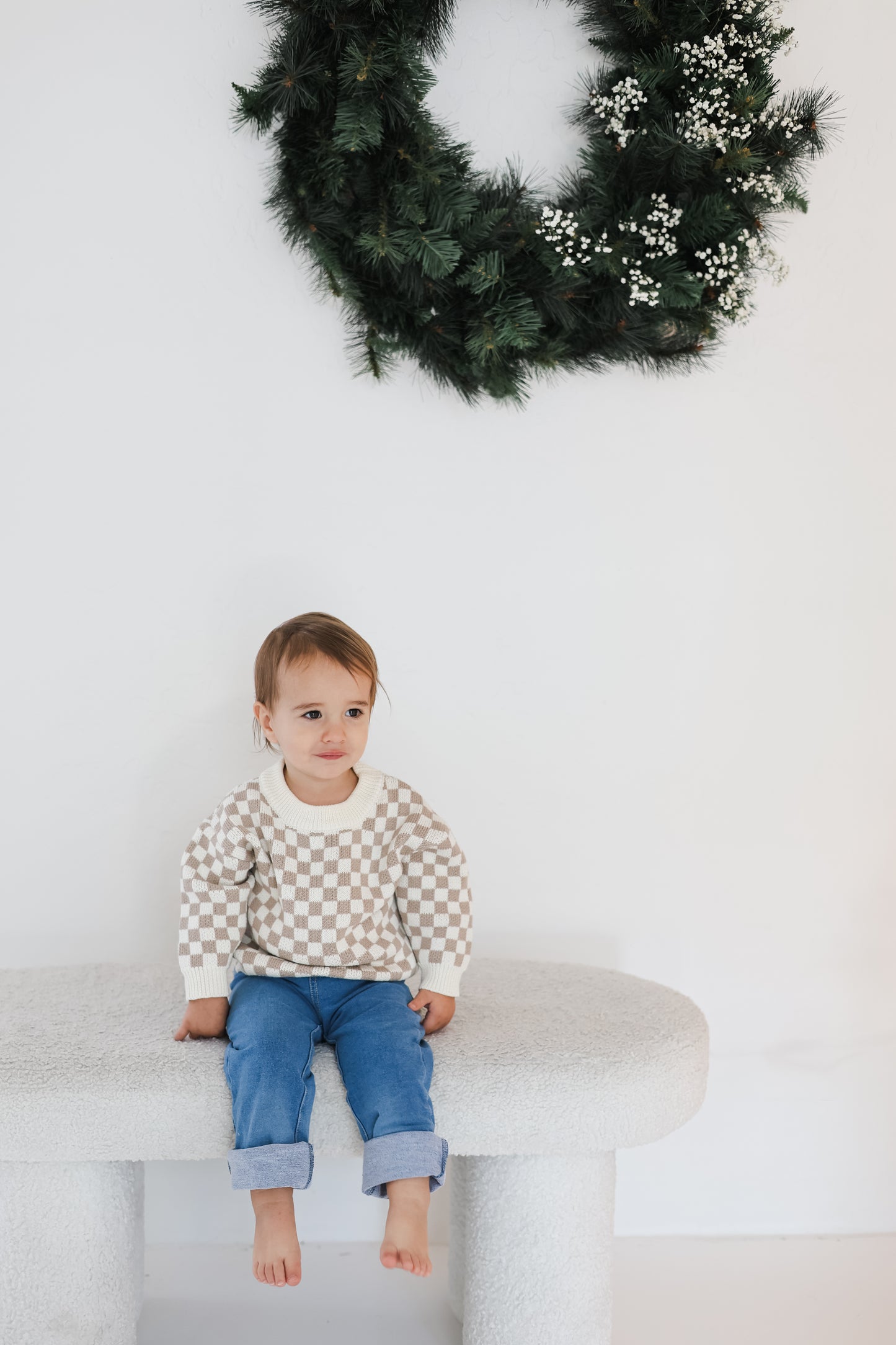 Checker Knit Sweater
