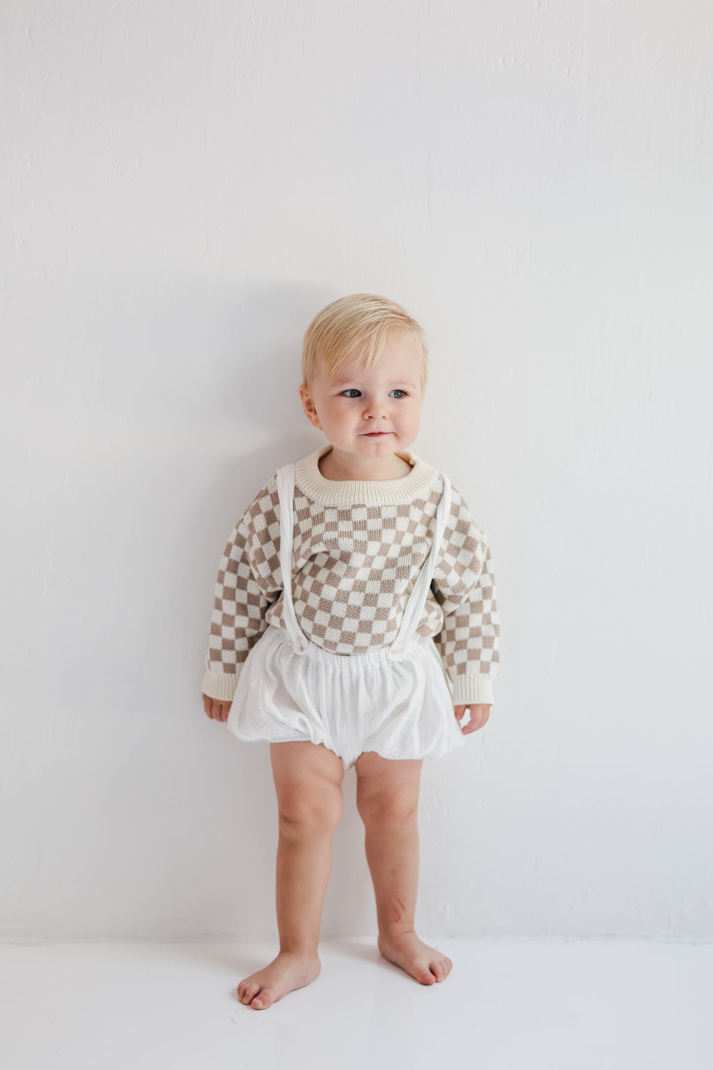 Checker Knit Sweater
