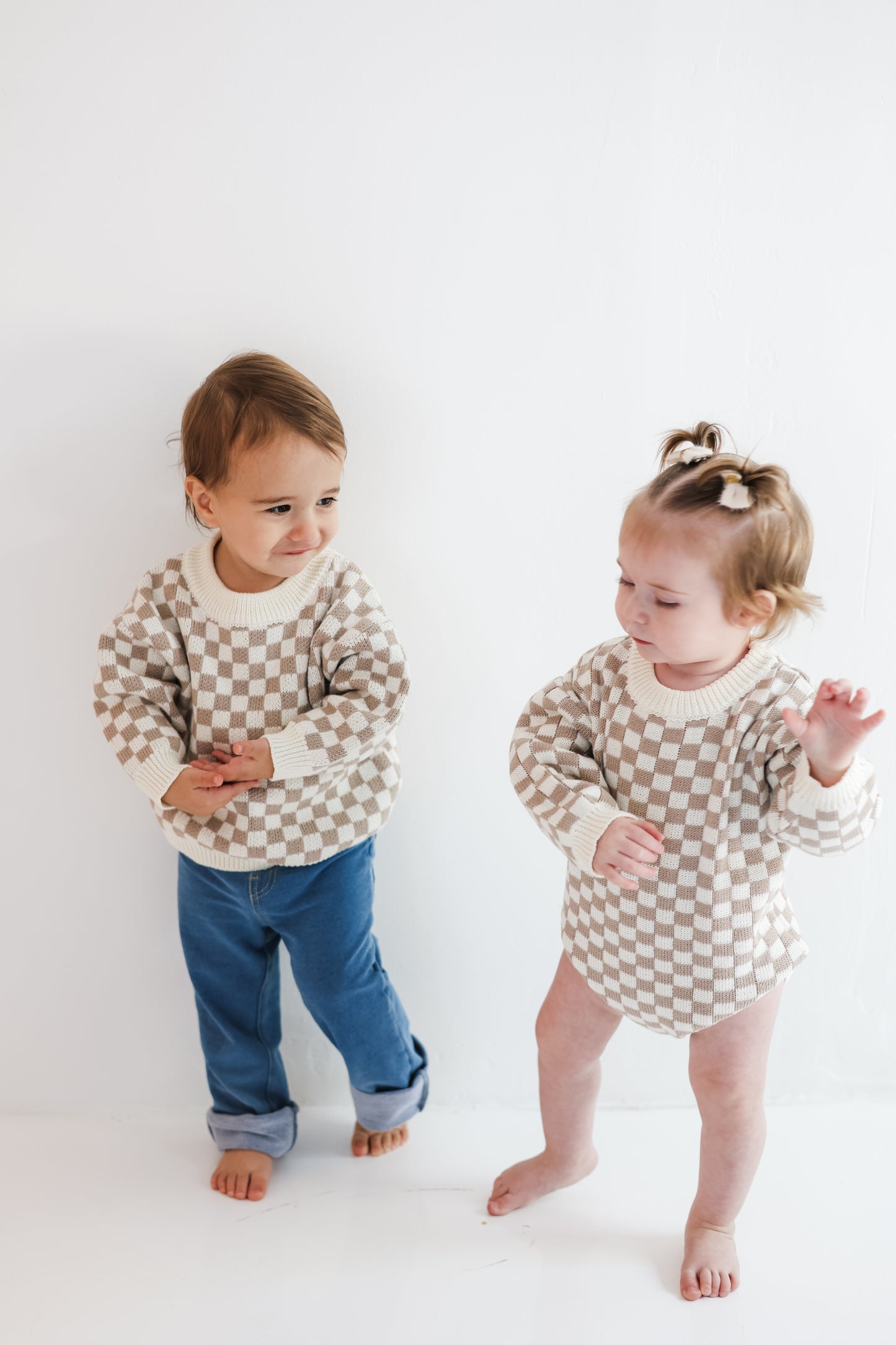 Checker Knit Sweater