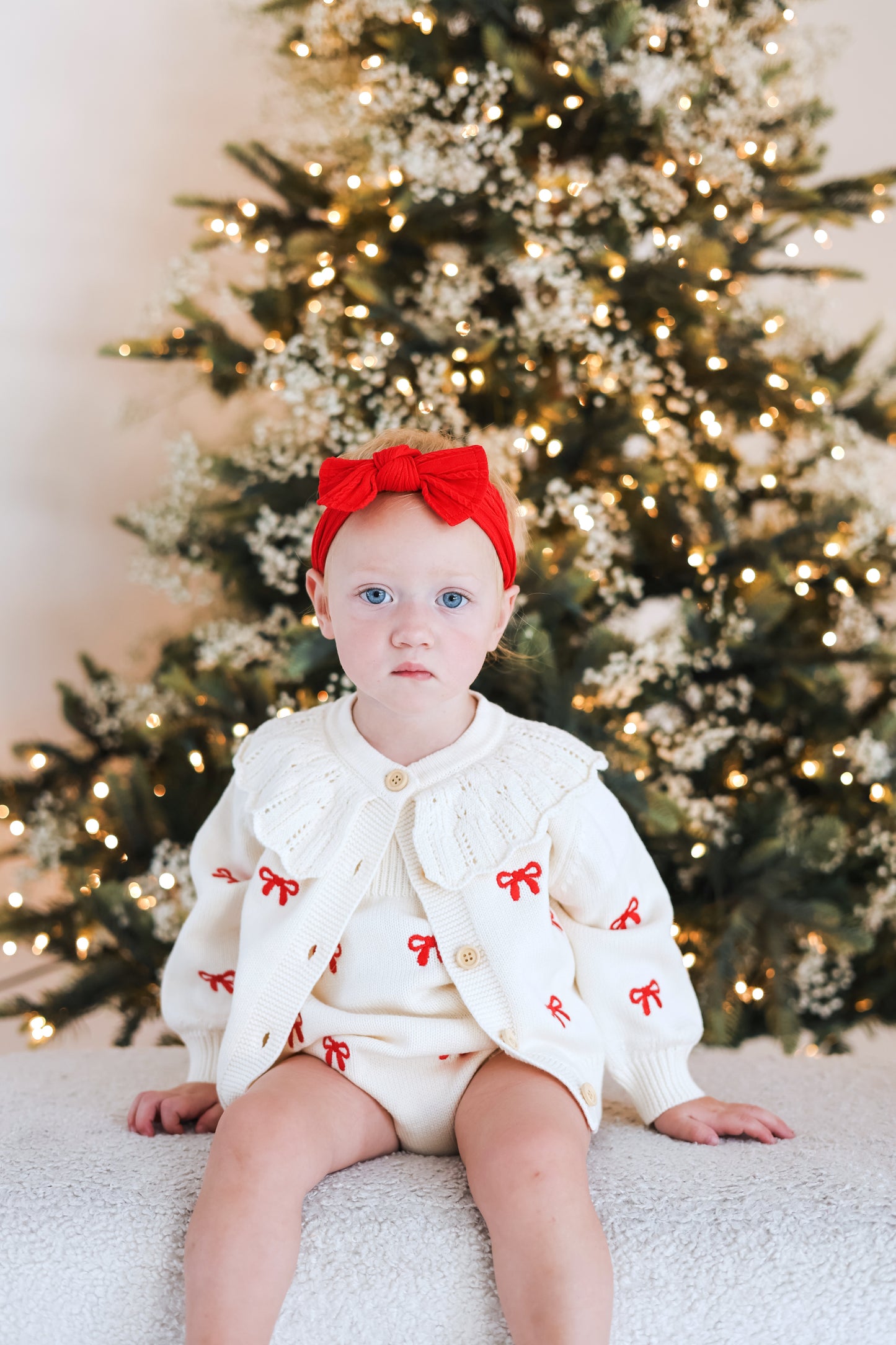 Red Bow Cardigan