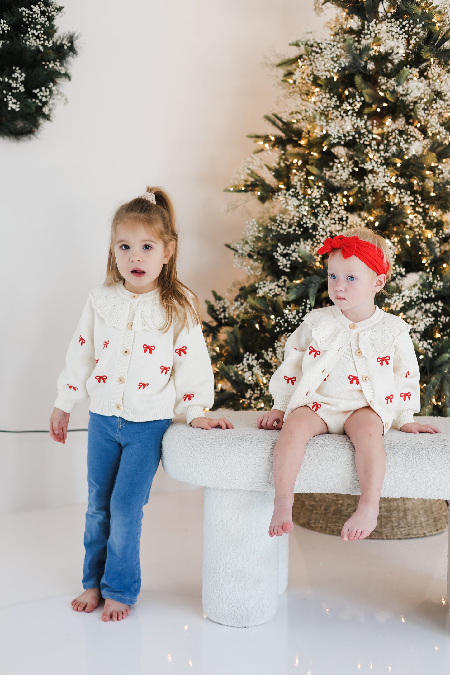Red Bow Cardigan