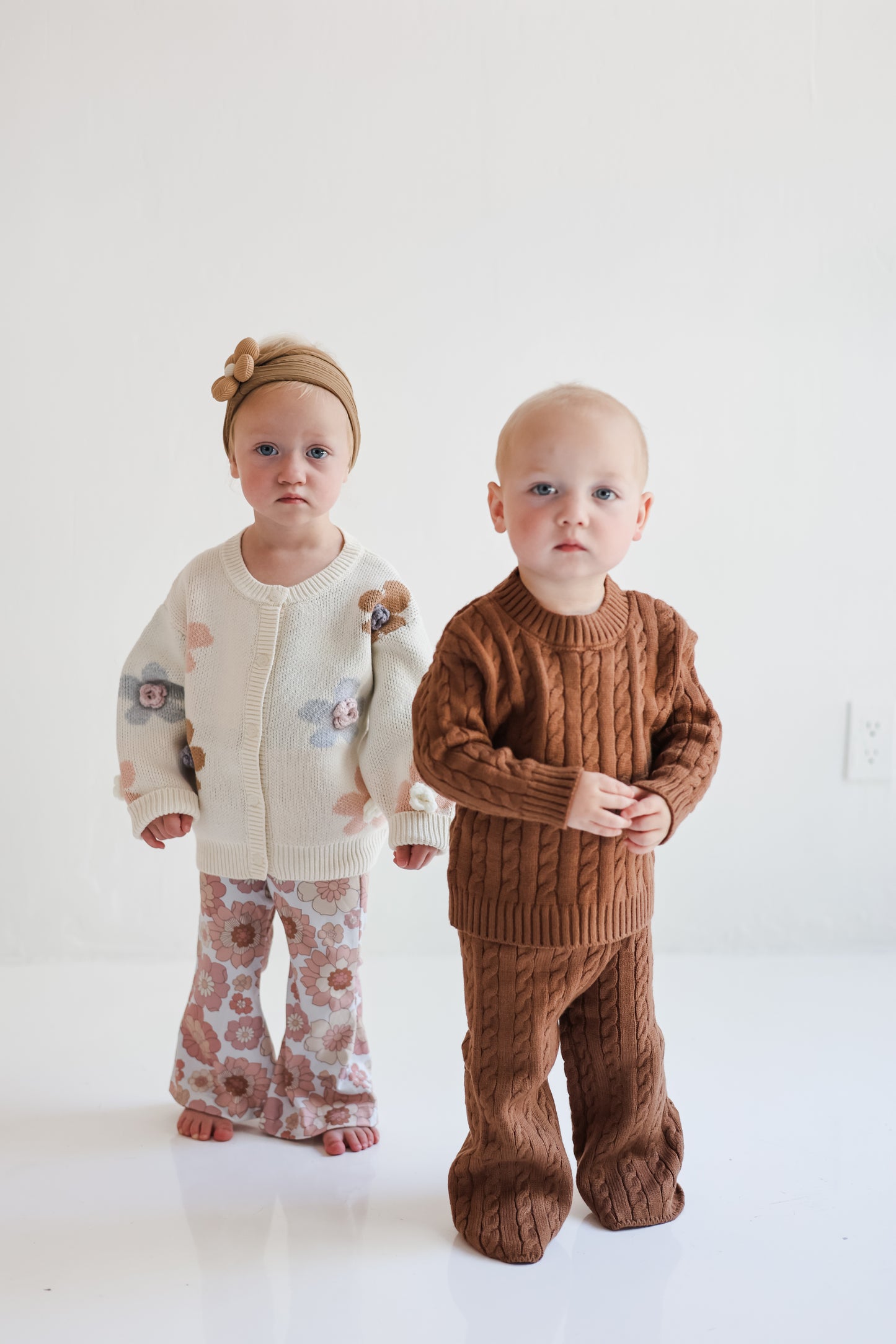 Cocoa Cable Knit Set