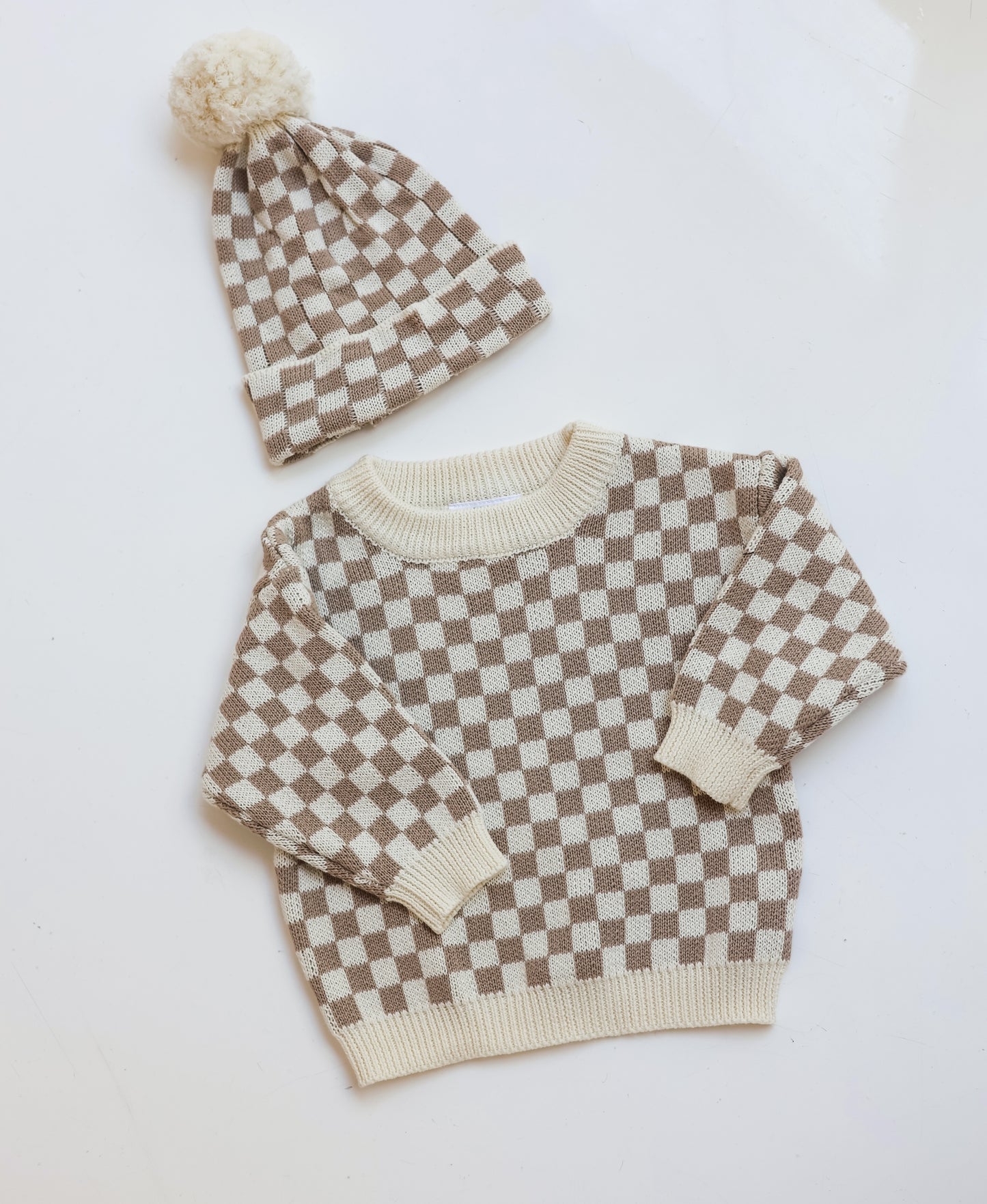 Checker Knit Sweater