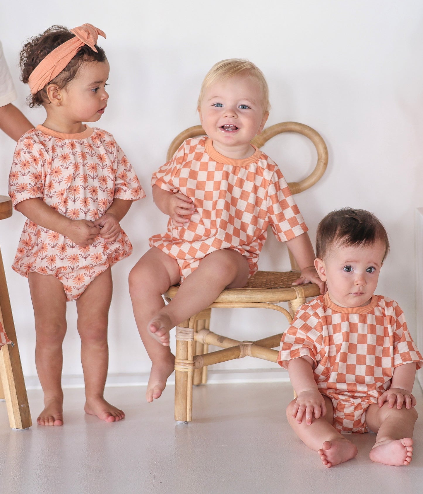 Retro Check Romper