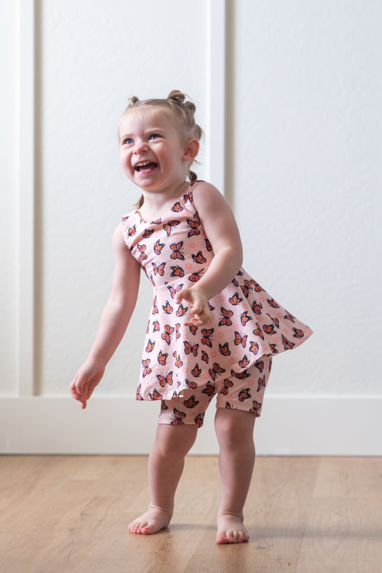 Butterfly Garden Bike Shorts Set