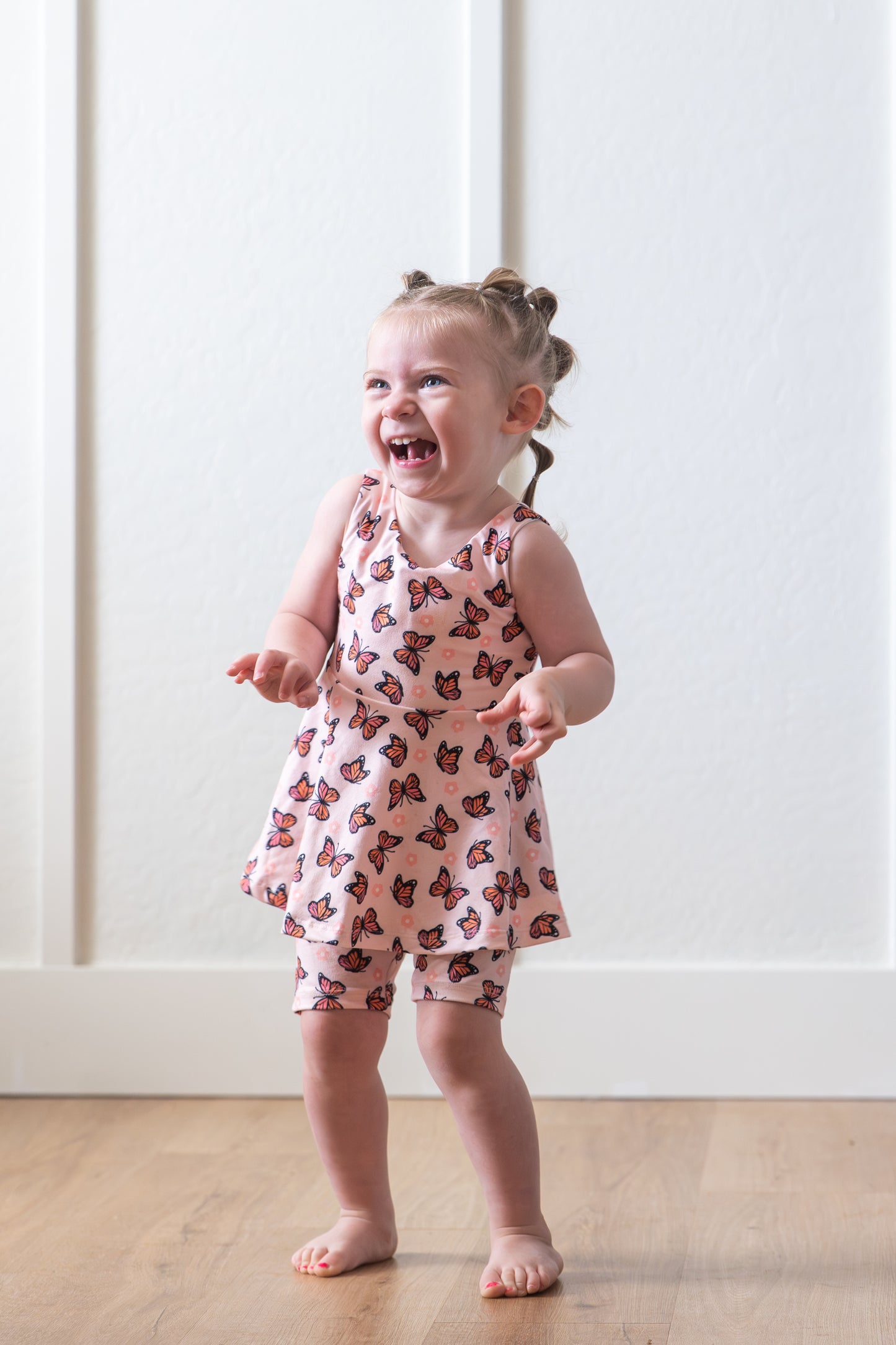 Butterfly Garden Bike Shorts Set