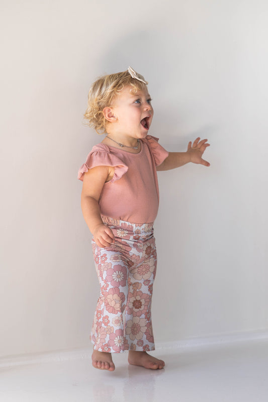 Retro Flower Flares