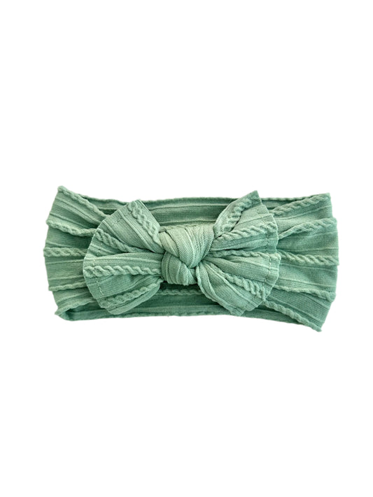 Sage Bow Headband