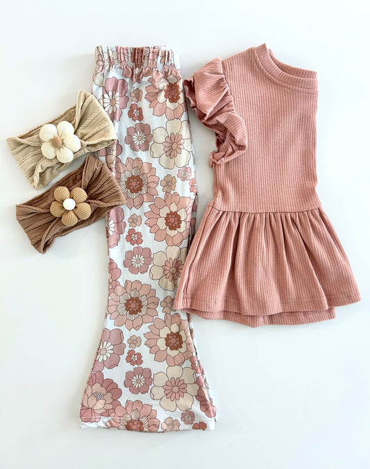 Retro Flower Flares