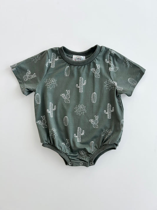 Cactus Bamboo Bubble Romper