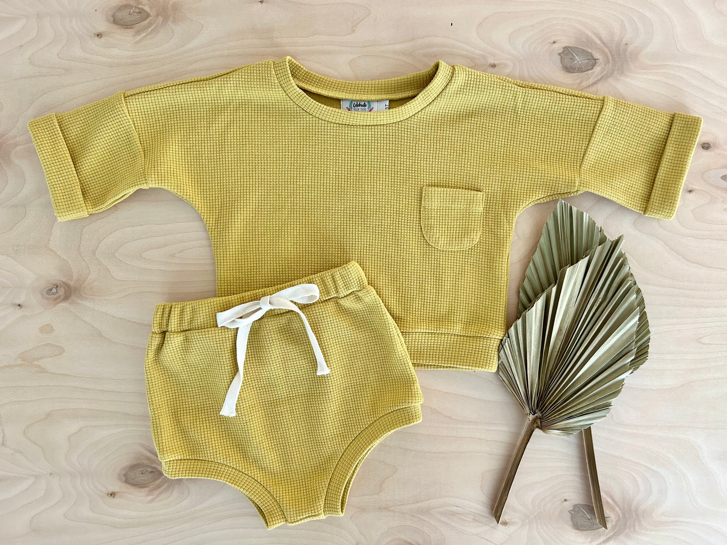 Sunshine Waffle Knit Set (pre-order)