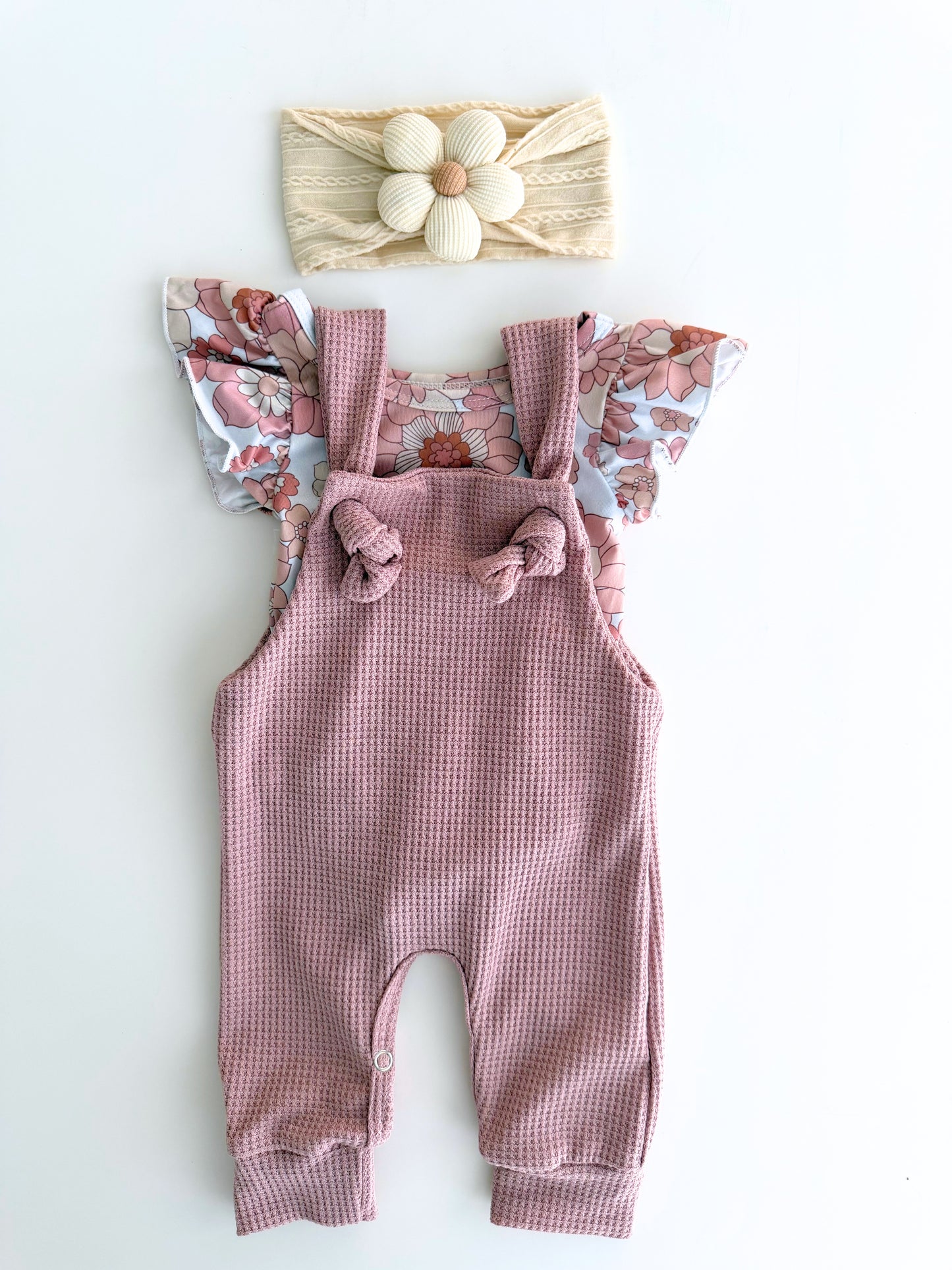 Retro Flower Short Sleeve Bodysuit