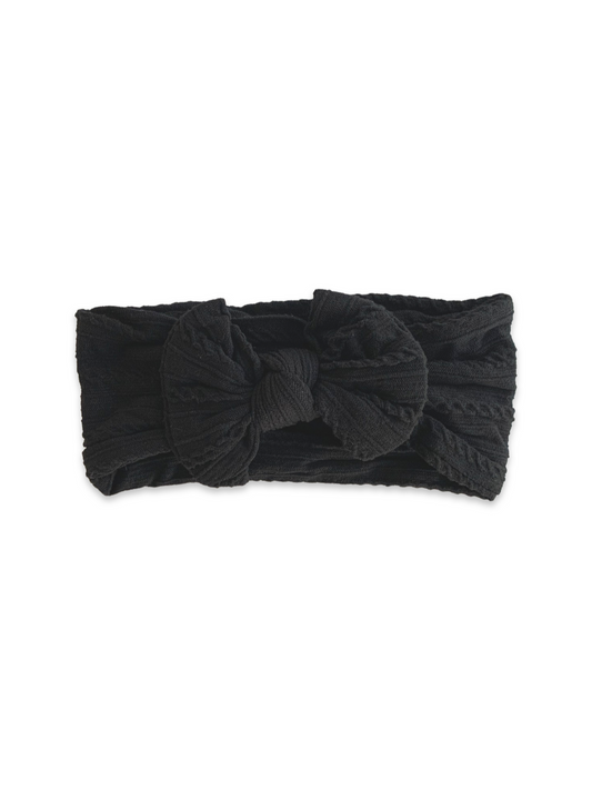 Black Bow Headband