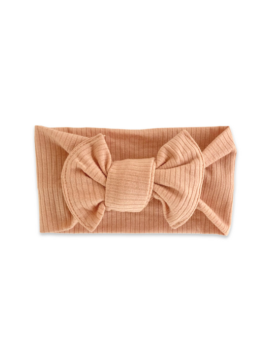 Peach Ribbed Headband