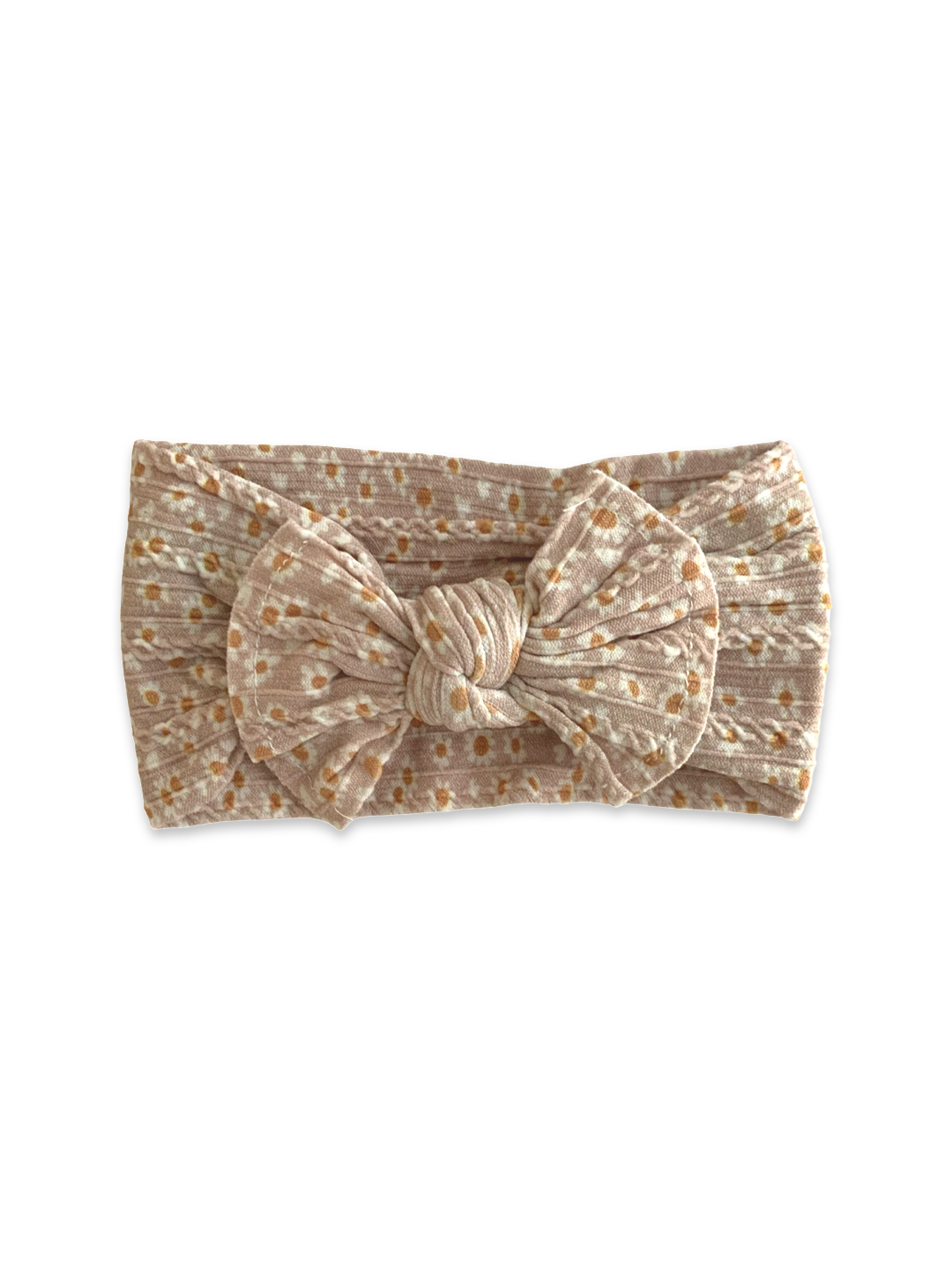 White Daisy Bow Headband