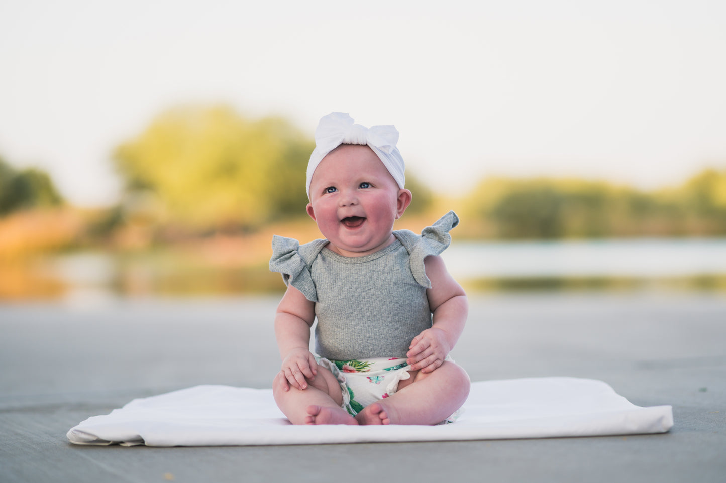 White Bow Headband