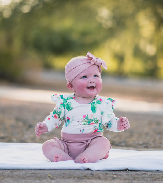 Desert Garden Long Sleeve Bodysuit