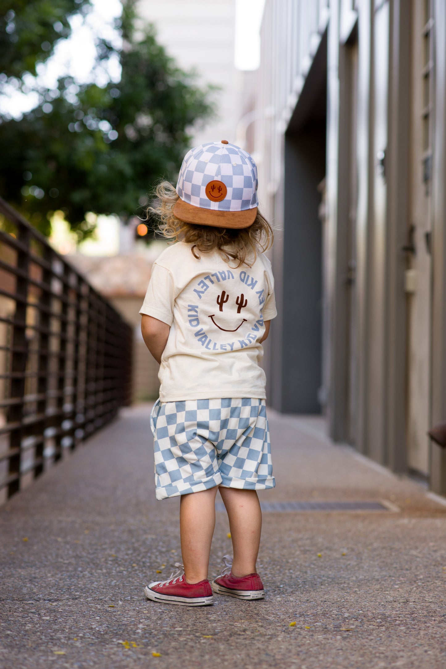 Blue Check Shorts