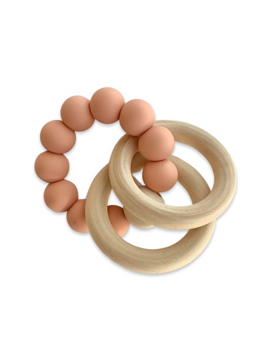 Peach Teether Ring