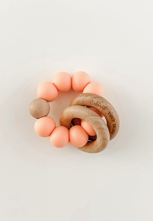 Peach Teether Ring